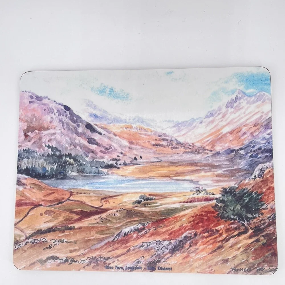 Watchet 6 Melamine Cork backed‎ Placemats Scenes of Lake District UK Enesco Site